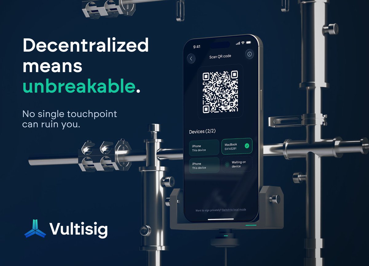 A wallet isn't decentralized because it's a chrome extension.

It’s decentralized if no one touchpoint can ruin you; not the app, not the developers, not one device, not one mistake.