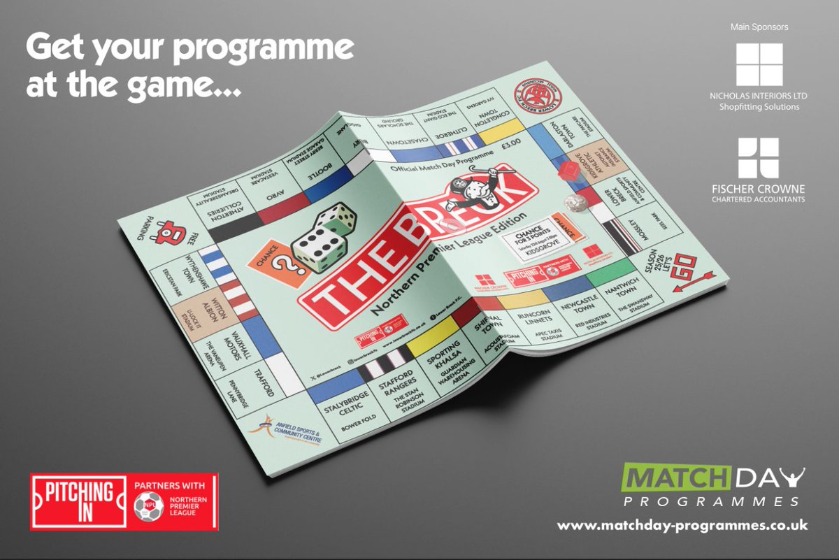 If you've seen how good <a href="/lowerbreck/">LOWER BRECK FC</a> programme is you'll know I'm not just being biased. A lot of effort goes into it and thanks to <a href="/MatchdayPro/">Matchday Programmes - Design & Print Service</a> and all contributors. Give them a vote please by commenting on the original post