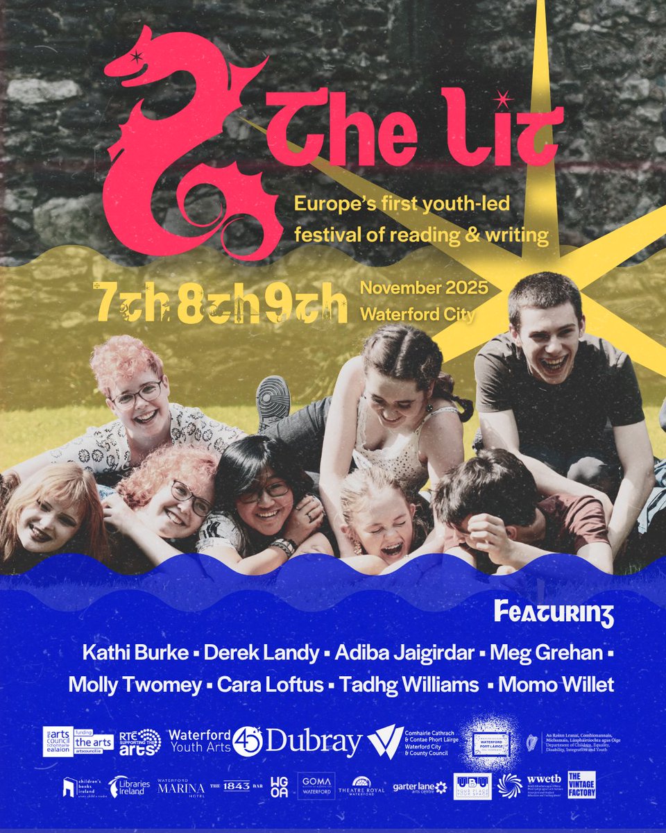 rte's tweet image. ✨ RTÉ Supporting the Arts ✨

📚 The Lit Festival 2025 | A youth-led festival of reading and writing
📅 7th -9th November
📍 Waterford City
🔗 More info and tickets; thelit.org

#RTESupportingtheArts