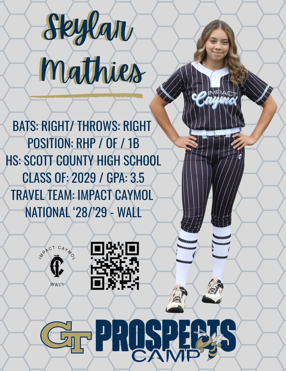 Our girl <a href="/skylar_2029/">Skylar Mathies</a> camping with the <a href="/GaTechSoftball/">Georgia Tech Softball 🥇🥇🥇🥇🥇</a> squad this week! 
<a href="/premier2028wall/">Impact Caymol National ‘28/‘29 - Wall</a> <a href="/dixson_erin/">Erin Dixson</a> <a href="/Coach_A_Mo/">coacн мoraleѕ</a> <a href="/Bolandev3/">Deven Boland</a> <a href="/Meg_Hill22/">Megan Hill</a>