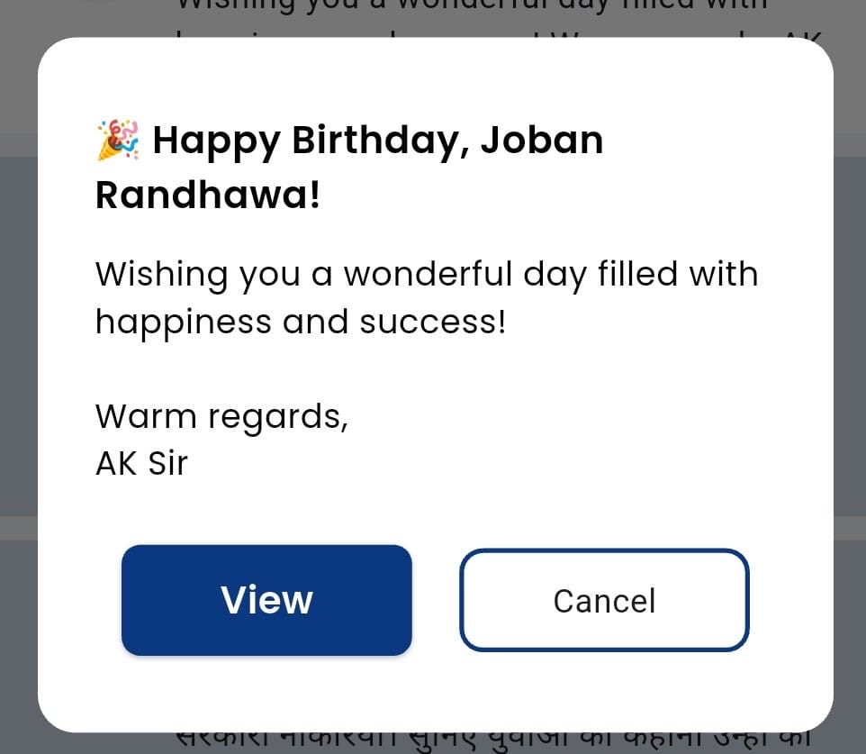 JobanAAP's tweet image. Happiest notification i ever got on AK App. ❤️🙏🏻 #ArvindKejriwal #akapp 
@ArvindKejriwal