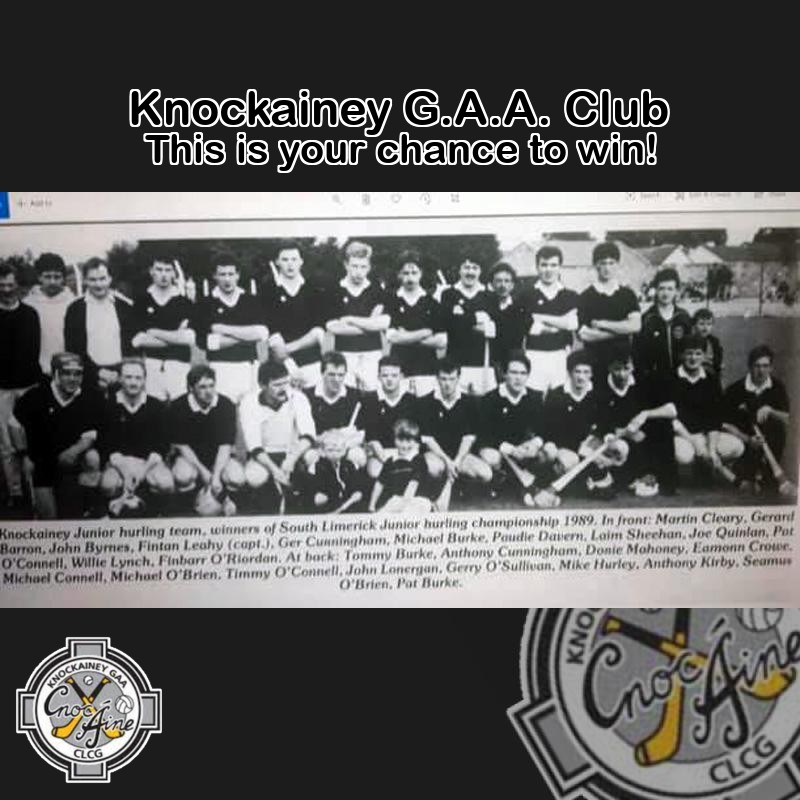 Play Online: lottoraiser.ie/Knockainey/
Tuesday, 4th November the Jackpot will be: € 3,300