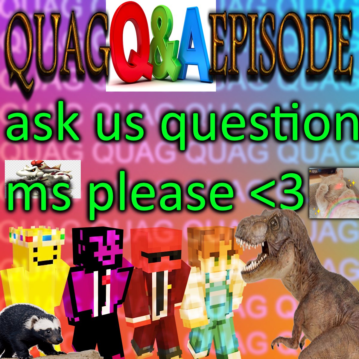 TO CELEBRATE HITTING 10K WE WILL BE DOING A QNA EPISODE

SUBMIT YOUR QUESTIONS BELOW
forms.gle/1En5QgeUtuiagA…