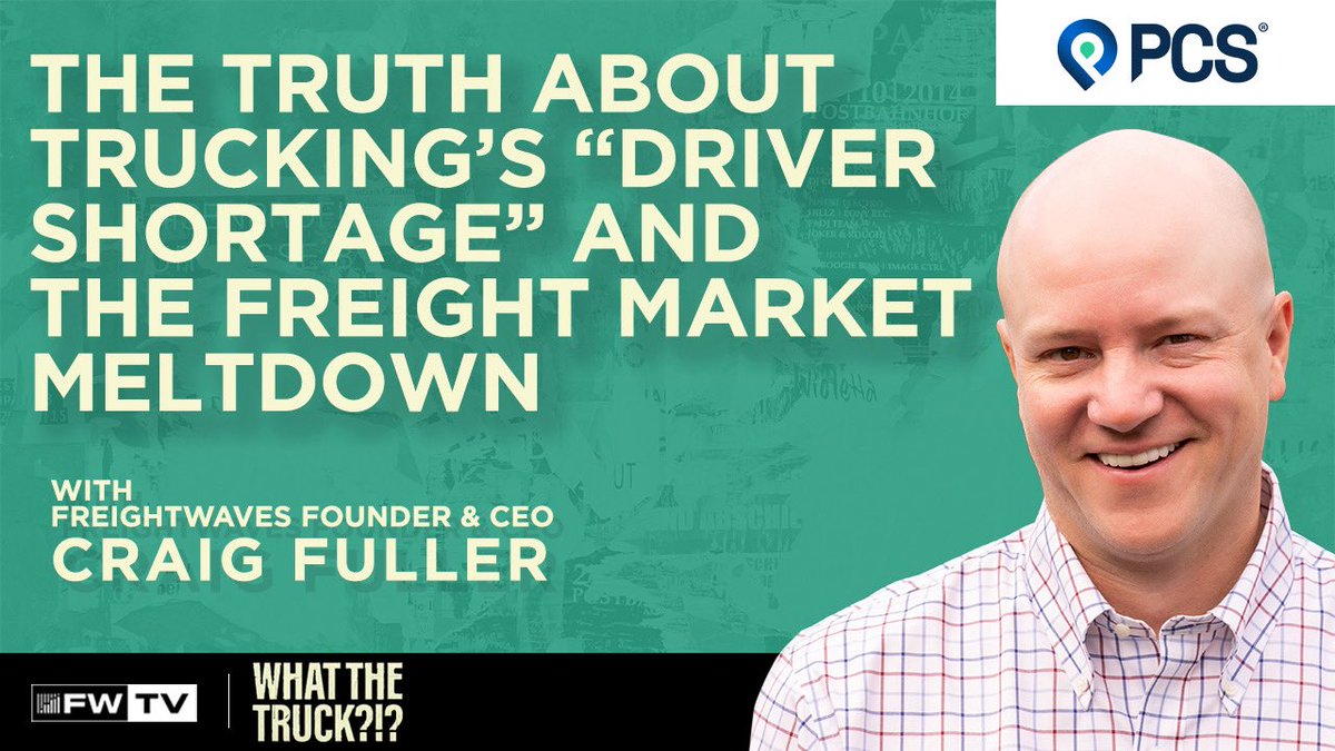 The truth about trucking’s “driver shortage” and the freight market meltdown.

<a href="/FreightAlley/">Craig Fuller 🛩🚛🚂⚓️</a> joins WTT?!? for an unfiltered look at why the ATA’s “shortage” is a myth, how lax regs and unqualified drivers hurt the industry, and why brokers face their toughest market in years.