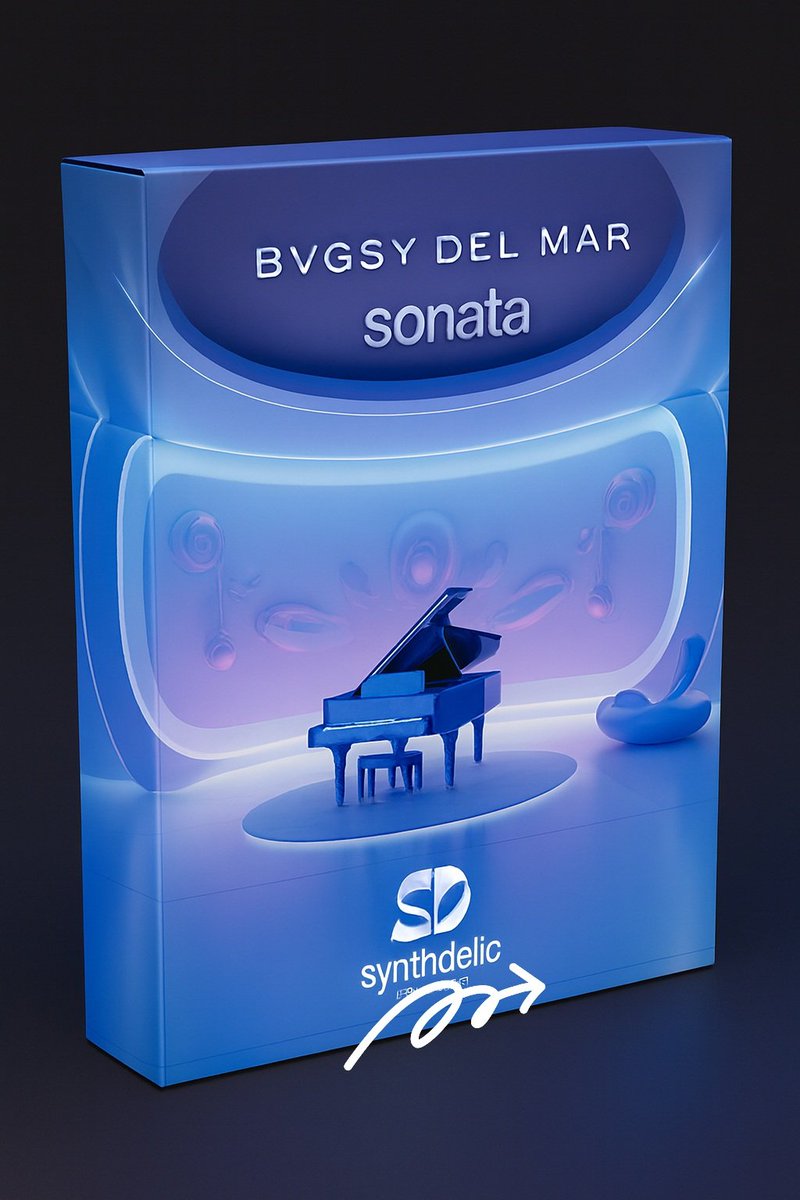 BVGSY_DM's tweet photo. SONATA by BVGSY DEL MAR  
A piano drifts through synthetic twilight—each note a memory, each chord a breath.  
Melodic house with a classical heart.  
Out via Synthdelic. https://t.co/ZOsiSD91tm