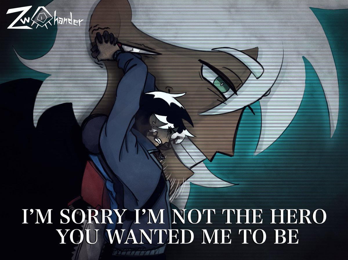 Zweyehander's tweet image. “I’m really sorry I’m not the hero you wanted me to be.”

#jrwi #jrwipd