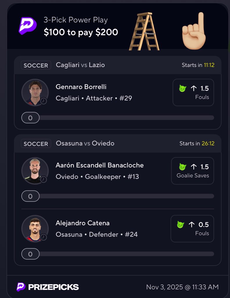 picklebanda87's tweet photo. https://t.co/Hd02TAL7RY
#Prizepicks #ladderchallenge https://t.co/V2kwt4AYG5
