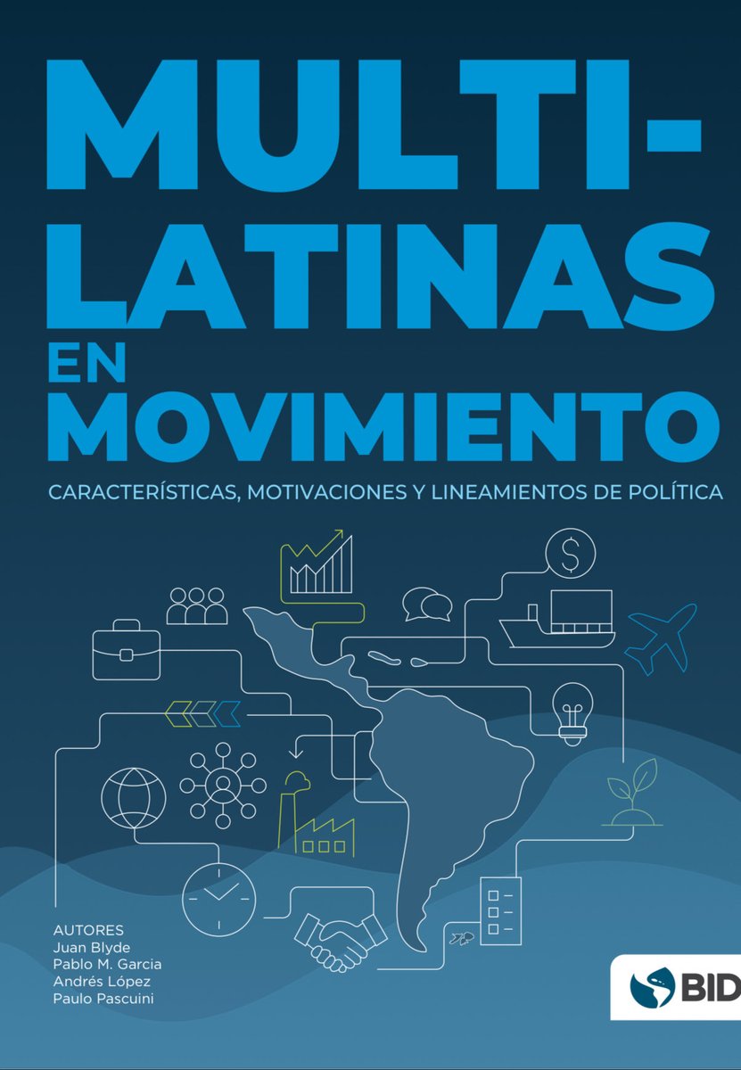 PMgarcia2000's tweet photo. Las #Multilatinas son un motor del desarrollo regional. En este estudio que elaboramos con @blyde @anlopez1962 y @pascuinipaulo analizamos su expansión, motivaciones y los lineamientos de política para potenciar la inversión directa saliente en ALC. 👇

https://t.co/NXOtnQVRnq https://t.co/Am7J1tOEQE