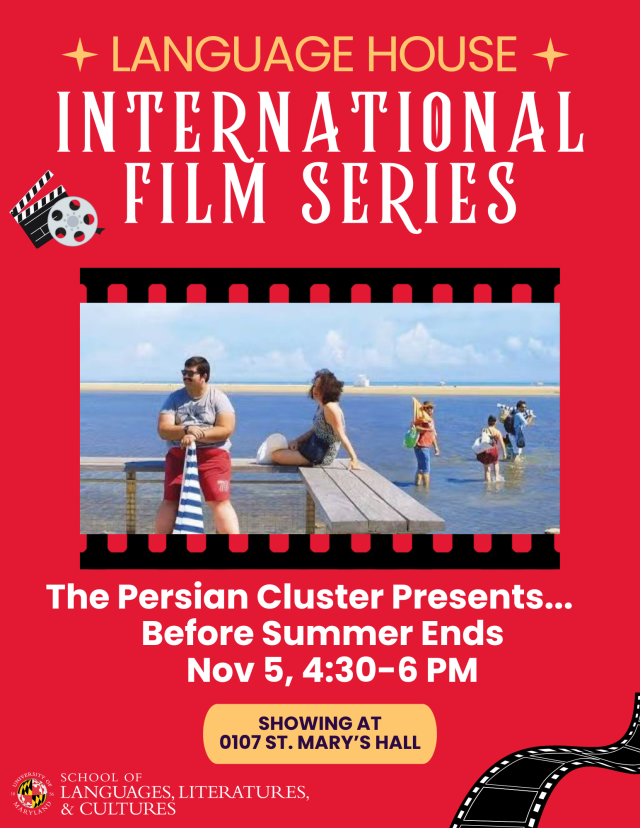 Join our Persian cluster for a free film screening on Wednesday 11/5 at 4:30pm in 0107 St. Mary's Hall! Subtitles will be in English. Everyone is welcome! More info --&gt; sllc.umd.edu/events/lh-inte… <a href="/umd_arhu/">Maryland Arts & Humanities</a> <a href="/maryland_global/">Maryland Global</a> <a href="/RoshanInstitute/">Roshan Institute for Persian Studies, U Maryland</a>