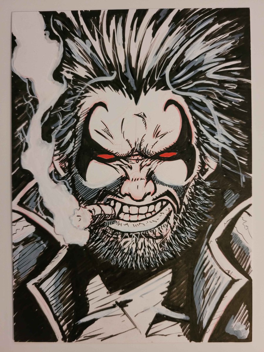 It's the 28th day in the 31 Jays of Jaytober!!! all pieces are 5 x 7's with quick sketches and inks. Zero prompts, just drawing whatever I felt like at the time, so these are going to vary wildly lol #simonbisley #jaytober #jartober #31jaysofjaytober #art #comics #anime #LOBO