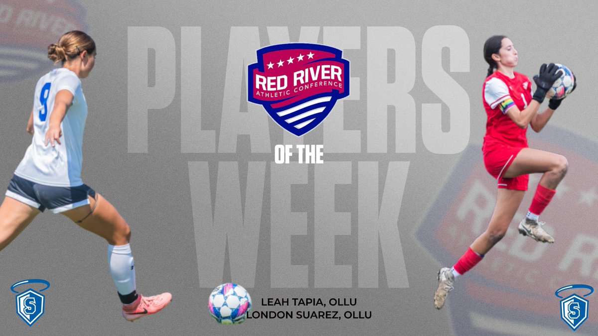 RRACsports's tweet photo. Leah Tapia and London Suarez of @ollusaints were named the RRAC women's soccer offensive and defensive players of the week for Oct. 27-Nov. 2. Story: https://t.co/WWwUzZVrKv https://t.co/qy4SwKoNBO