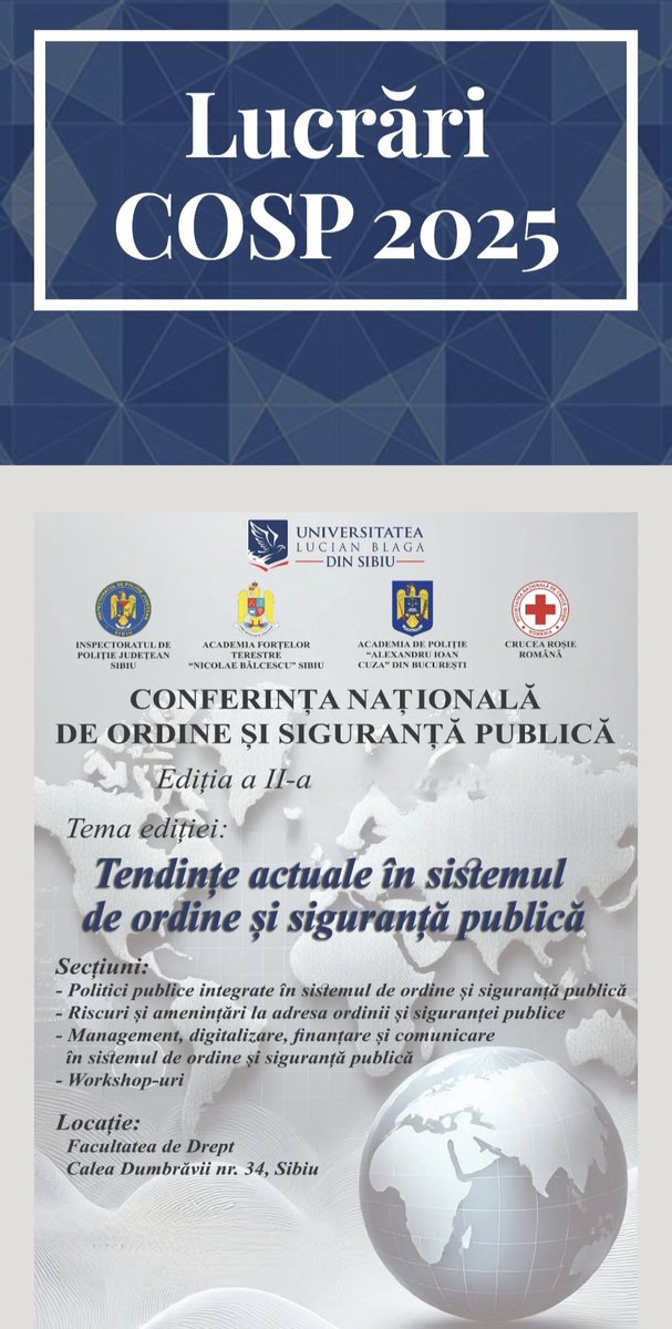 dobircianu's tweet photo. Lucian Blaga University, Sibiu, Romania 🇷🇴

Congratulations and good luck!

https://t.co/lPMgAsPhQ2

https://t.co/6H09p6GvTK https://t.co/6TTxsRxMjQ
