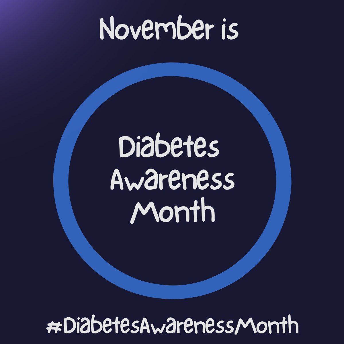 VickiaDSN's tweet photo. November is #DiabetesAwarenessMonth 

➡️ Know the types
➡️ Know the symptoms
➡️ Use the correct language
➡️ Break the stigma

The blue circle 🔵 is the global symbol of #DiabetesAwareness 

#Diabetes #type1diabetes #type2diabetes #type3cdiabetes #modydiabetes https://t.co/6iaFk7YSv8