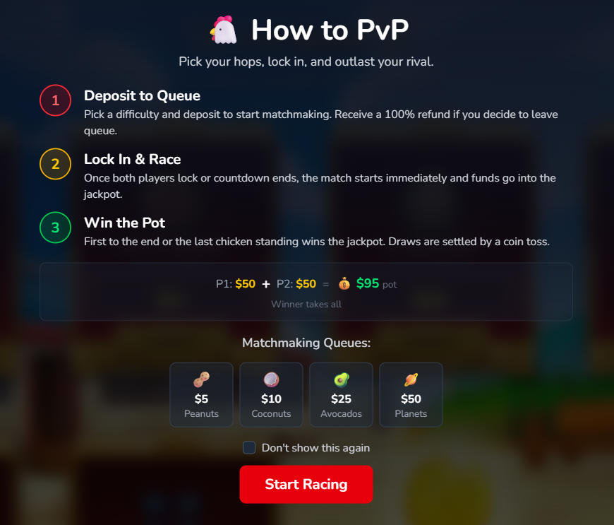 Caizus05's tweet photo. 🐔@cockdotio is @AbstractChain  new game basically, it's a bet on how far the chicken can cross the road.

✳️It will likely give weekly XP rewards, so it's a good move for those already in the Abstract ecosystem.

💰There are two game modes: solo player and player versus player. The website already has a spending leaderboard.