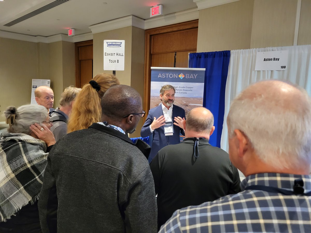 AstonBayCuAu's tweet image. Stop by the Aston Bay booth #100 at the @Brien_Lundin New Orleans Investment Conference!

We&apos;ll be there until Wednesday, Nov. 5th. Come learn about our exciting projects! 
#StormProject #EpworthProject #exploration #conference #Copper #Cu