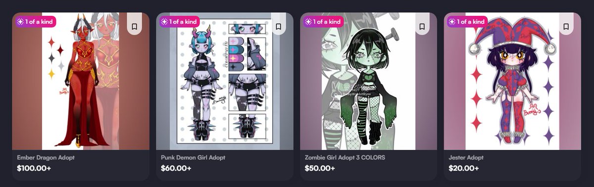 BunnyWabbitRynn's tweet image. Hawoo!! I&apos;m back with some new Character Design Adoptables ^-^ They&apos;re all open in my VGen shop. Commercial rights included in the prices! 

I&apos;d really appreciate the support if you guys could drop by leave a follow or share and repost! It would help me lots!

#adoptablesopen