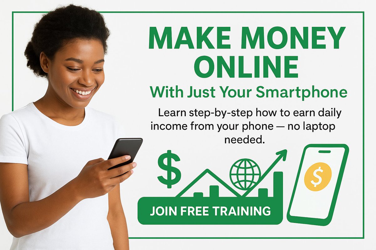 Wiljohnson456's tweet photo. No laptop. No experience. Just my phone and determination.
My first ₦5,000 commission changed everything — now I earn online promoting digital products.
If I can do it, you can too!
🔥 Start earning from your phone today. https://t.co/krtm47PFqG
#AffiliateMarketing #MakeMoney https://t.co/aPjAM888kd