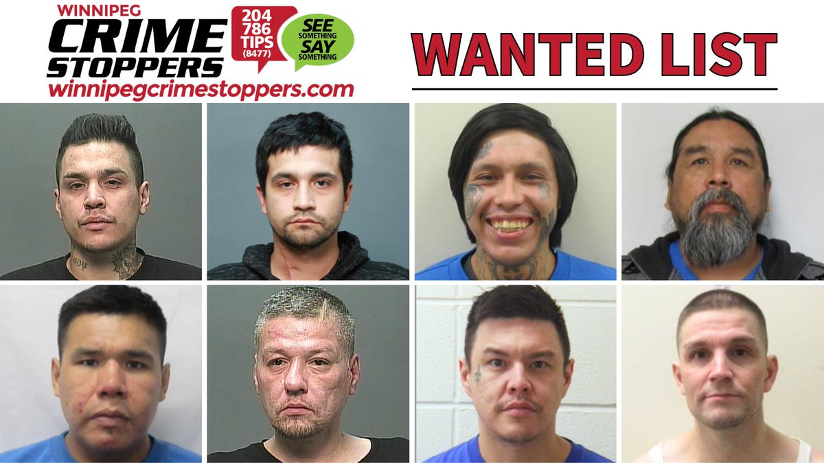 This month's Wanted List is now up. If you have information about the location of any of the following people, contact Winnipeg Crime Stoppers at 204-786-8477 (local) or 1-800-222-8477 (toll free).

winnipeg.ca/police/crime-p…