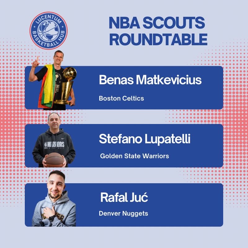 Excited to join the 🌍 Lucentum Basketball HUB Webinar – November Edition!

🎙️ NBA Scouts Roundtable
🗓️ Nov 13 | 📍 Online (limited access)
👉 More info: instagram.com/lucentumbasket…