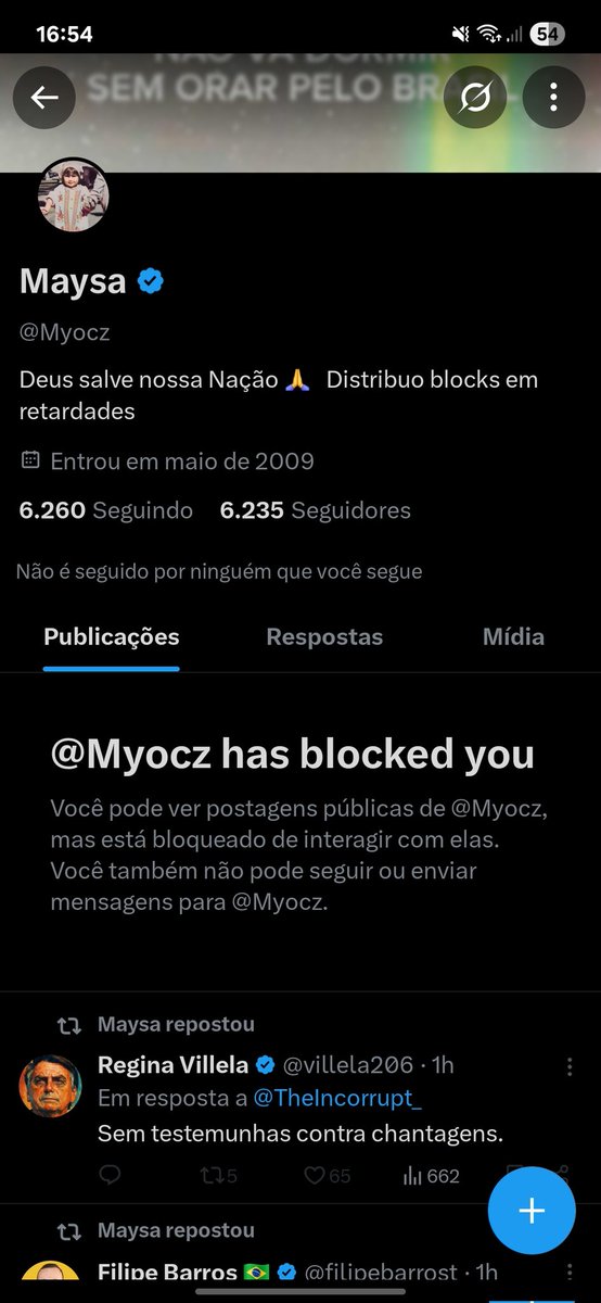TreVui11605's tweet photo. @Myocz @bbbrezenski @FlavioBolsonaro @BolsonaroSP Piranha velha me bloqueou 🤣🤣😍❤️ https://t.co/VVEGbHDNwS