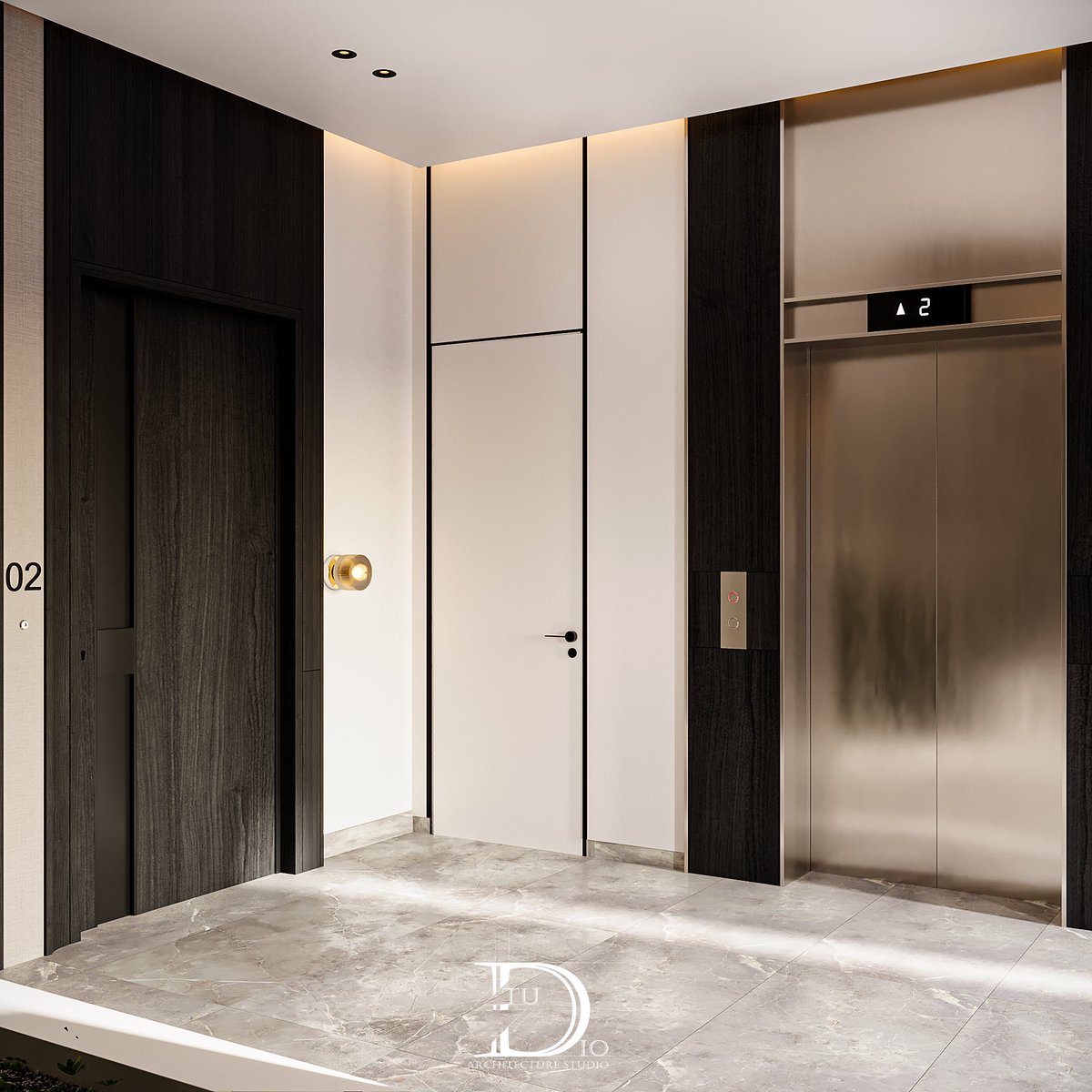 StuDioD_10's tweet image. Black wood, silver elevators, and stone — a modern entrance that redefines balance and restraint.
Design that whispers elegance instead of shouting it.
Every D is a Statement: Detail. Design. Distinction.

#ModernArchitecture #StudioD #SaudiDesign #ArchitectureLovers