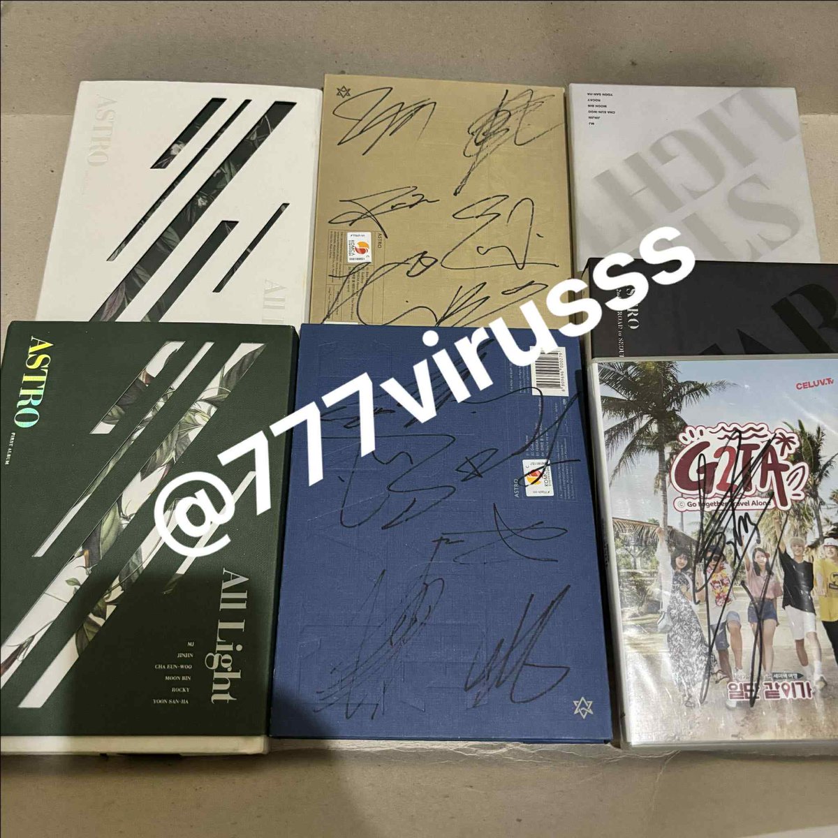777virusss's tweet photo. RUSH SALE
Astro Album and DVD

7/10 condition
#Astro #MJ #JINJIN #CHAEUNWOO #MOONBIN #ROCKY #SANHA #AROHA https://t.co/QU0gjGojfn