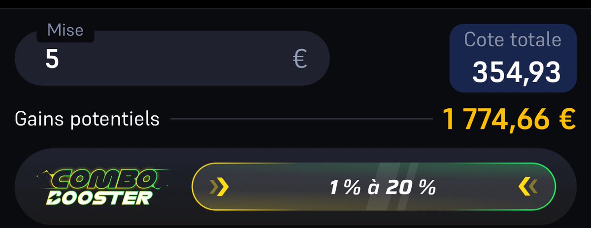Combiné Safe en nhl j’ai jurer il va passer ce soir ahahahaha 

J’aime trop ce sport car j’ai mit rien de fou et regarder cette côte énorme 

Bref 25 like ❤️🧨 j’envoie sa