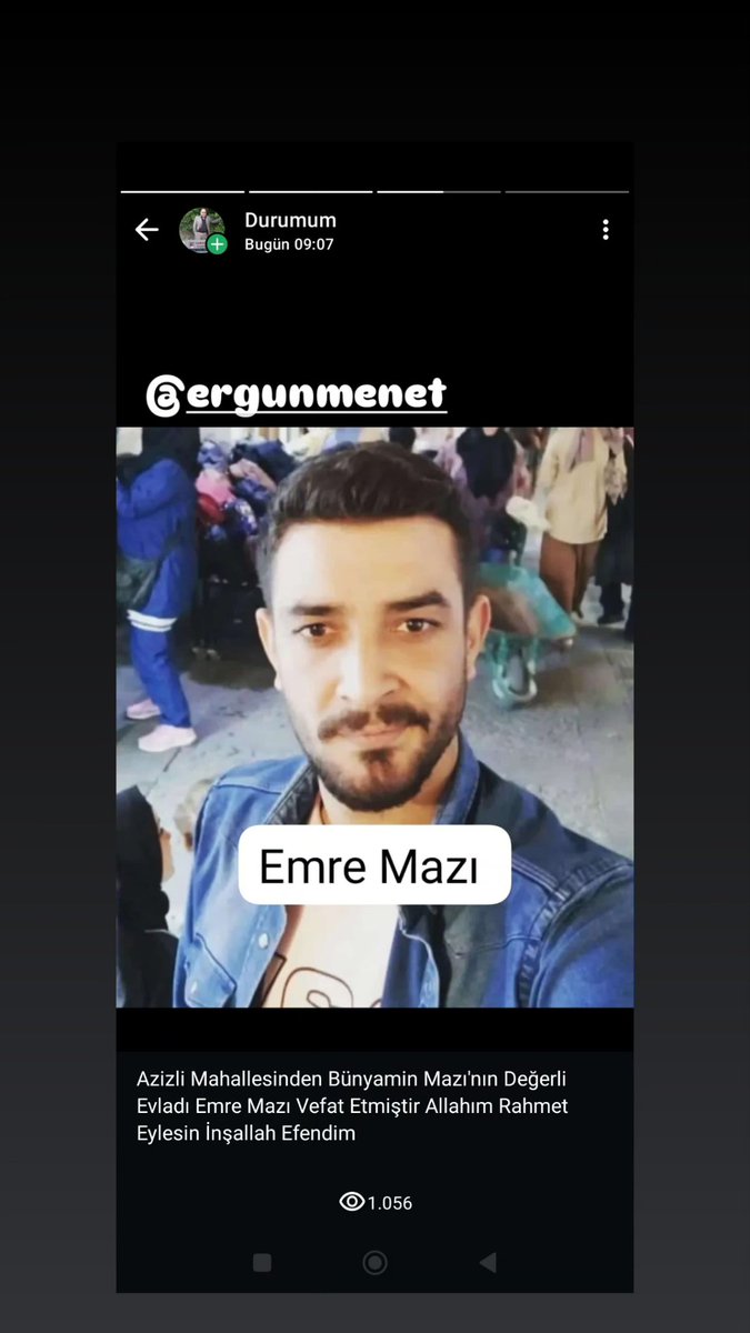 Azizli Mahallesinden Bünyamin Mazı 'nın Değerli Evladı Emre Mazı Vefat Etmiştir Allahım Rahmet Eylesin İnşallah Efendim <a href="/yunuskorkmazz01/">Yunus Emre Korkmaz 🇹🇷</a>