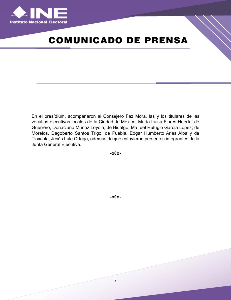#BoletínINE 📑 | Evaluará INE procedimientos implementados en los procesos electorales 2023-2024 de cara a las elecciones 2026-2027. 

centralelectoral.ine.mx/2025/11/03/eva…