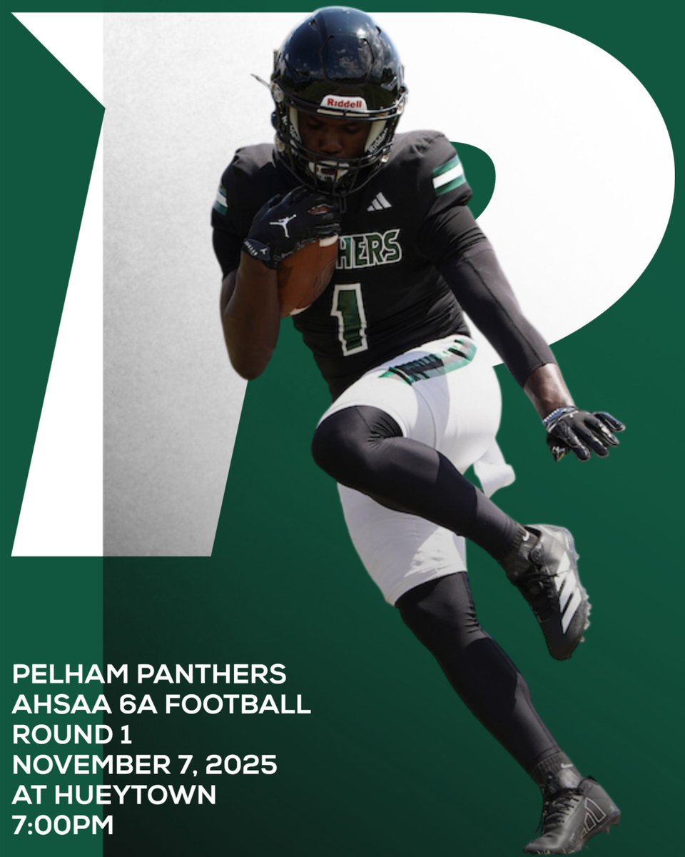 ROUND 1
#ThePelhamWayFB

<a href="/ThePelhamWaySOC/">Pelham Panther Athletics Social Media</a>
<a href="/ThePelhamWayAD/">Trey Simpson</a>
<a href="/stutchtone/">Sabrina Tutchtone</a>
<a href="/ThePelhamWaySUP/">@ThePelhamWaySUP</a>
<a href="/ThePelhamWayASU/">Kim Kiel</a>
<a href="/PelhamSchools/">Pelham City Schools</a>
