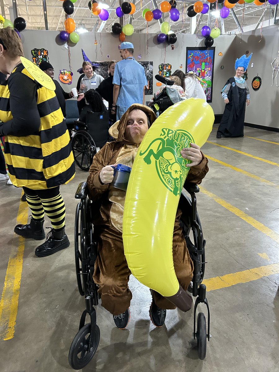 sertomacenter's tweet photo. We had an excellent Halloween party! 👻 Both our staff and persons supported showed up in amazing costumes and spooky spirit — what a fun and festive celebration! 🧡🕸️ https://t.co/ntHOqJIDVe