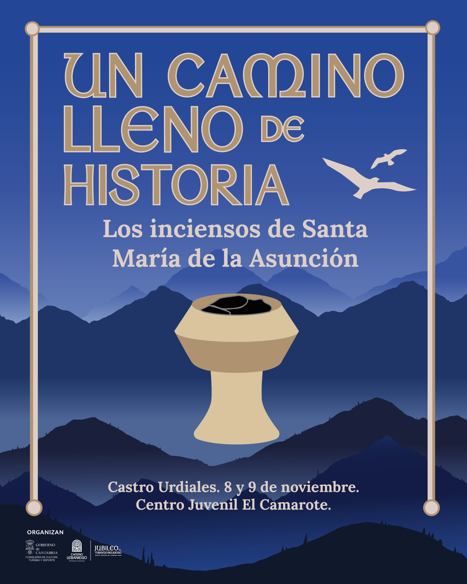 CLebaniego's tweet image. 8-9 nov. | Castro Urdiales
Descubre cómo elaborar inciensos naturales inspirados en los antiguos incensarios de Santa María.
📍 El Camarote
🔗forms.office.com/pages/response…

#CaminoLebaniego #CastroUrdiales