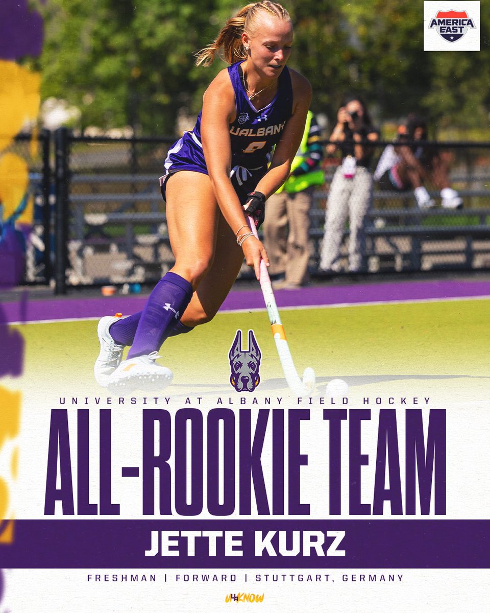 Freshman fire up front 🔥

Jette Kurz is one of six Great Dane honorees with nine postseason awards!

Full release ➡️ bit.ly/47F7H6G

#UAUKNOW // #AEFH