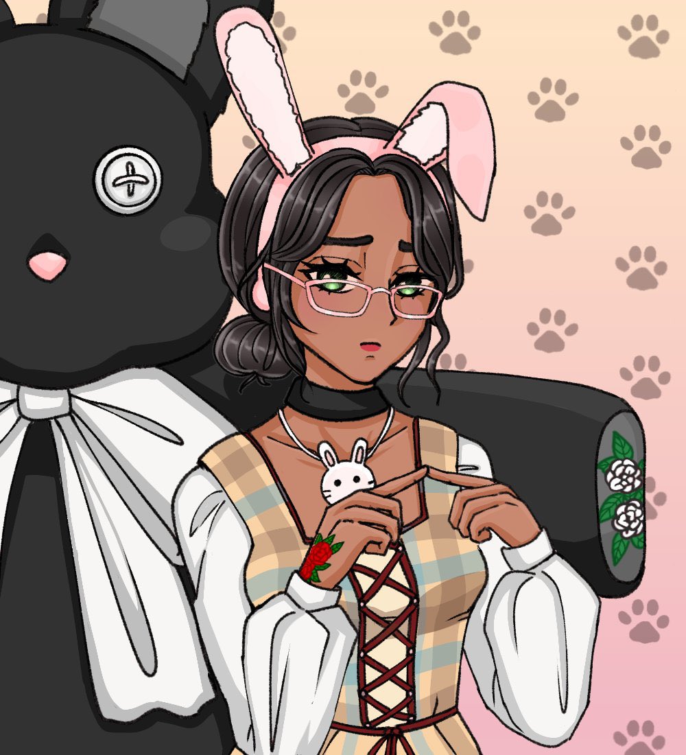 KhaosBunnyVT's tweet photo. ‼️Artist Appreciation post‼️

This time for my baby @chewygummo ♥️

She was the first person to ever help me bring Bayria into the world!!! Her art is amazing and utterly beautiful 🤩 She also is responsible for my “Black &amp; White” OC pieces!!!!

#Vtubers https://t.co/CJVR8QwgYd