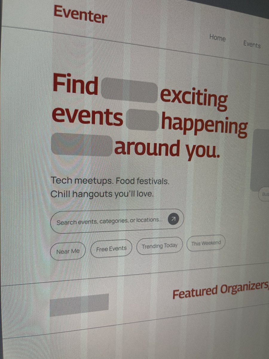 jaythatdesigns's tweet image. New WIP 🚧 
Landing page exploration for an events discovery platform