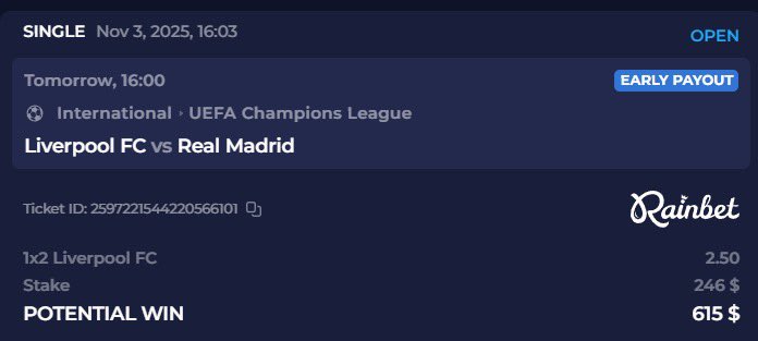 Liverpool got back on track against Villa and I think Prem superiority will show tomorrow and they’ll beat Real Madrid. #AD