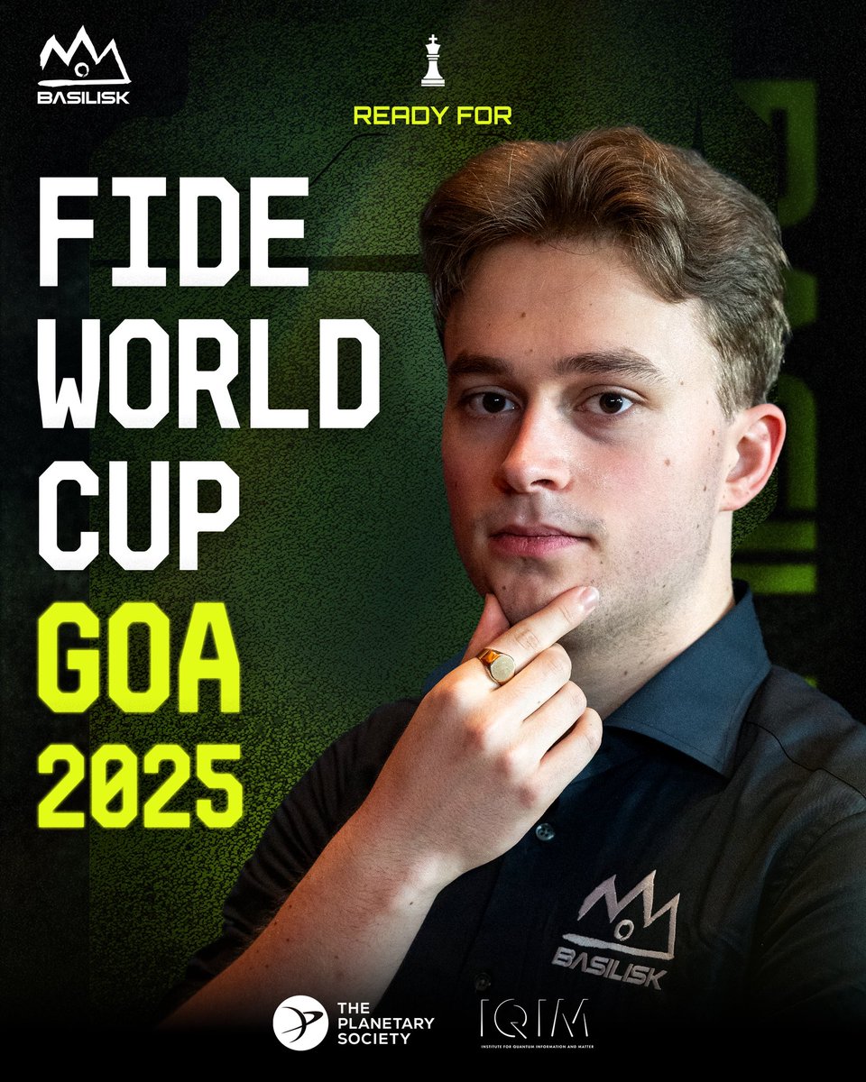 Vincent Keymer makes his first moves in the FIDE World Cup 2025 tomorrow.

Let’s go, Vincent! 🦾♟️