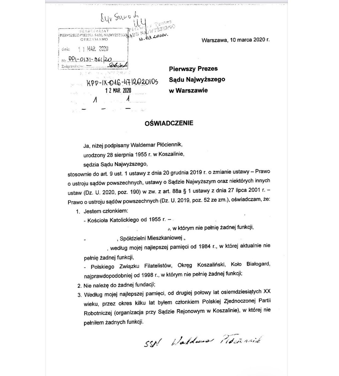 Chodzi o dwóch czynnych sędziów SN: Waldemara Płóciennika i Marka Pietruszyńskiego. Obaj członkowie partii komunistycznej PZPR, dziś radośnie oceniają brak niezależności sędziów z demokratyczną legitymacją. Bezwstyd to mało powiedziane.