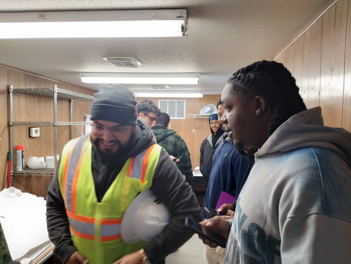 reap_institute's tweet image. Students had the opportunity to visit #PatriumConstruction, one of our newest employer partners. During the visit, students worked together to ask thoughtful questions, gain hands-on insight into the trade. This is what partnership looks like — education meets opportunity.