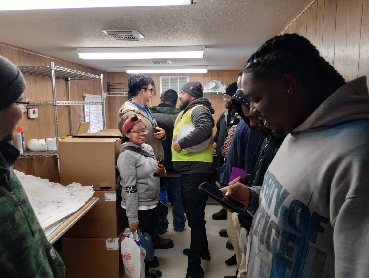 reap_institute's tweet image. Students had the opportunity to visit #PatriumConstruction, one of our newest employer partners. During the visit, students worked together to ask thoughtful questions, gain hands-on insight into the trade. This is what partnership looks like — education meets opportunity.