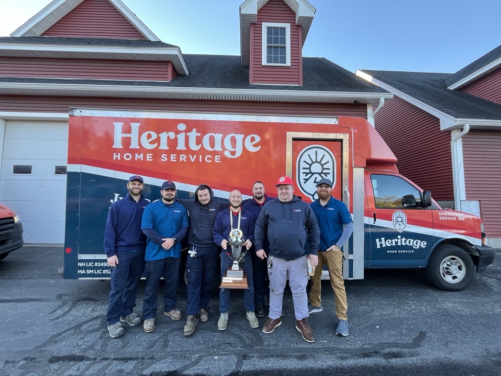 Big smiles and big wins from our Worcester HVAC Service/Maintenance crew — looking sharp with their trophy!💪 We’re proud of all the hard work and team spirit happening across Heritage Home Service!

#WorcesterMA #FridayFeels #WinningTeam #ServiceExcellence #HomeComfortPros