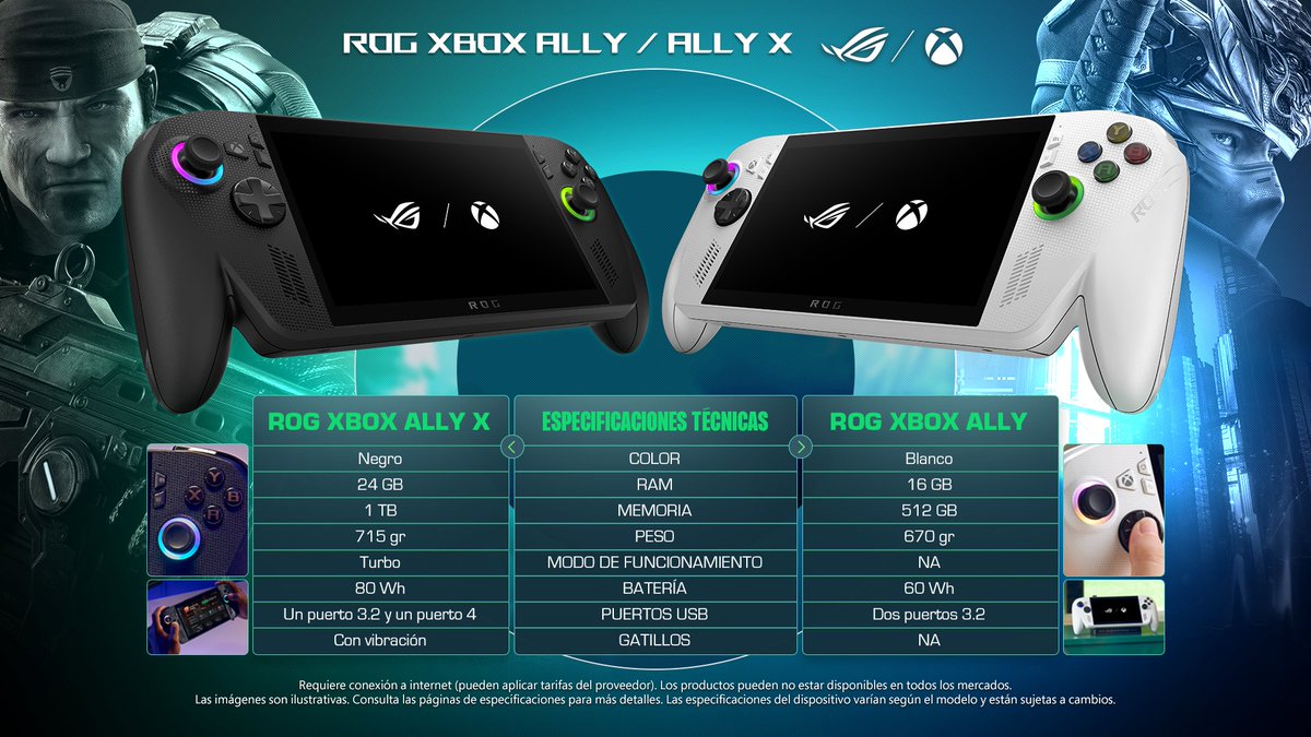 Juega donde quieras y cuando quieras con ROG Xbox Ally. xbx.lv/4hDivXs