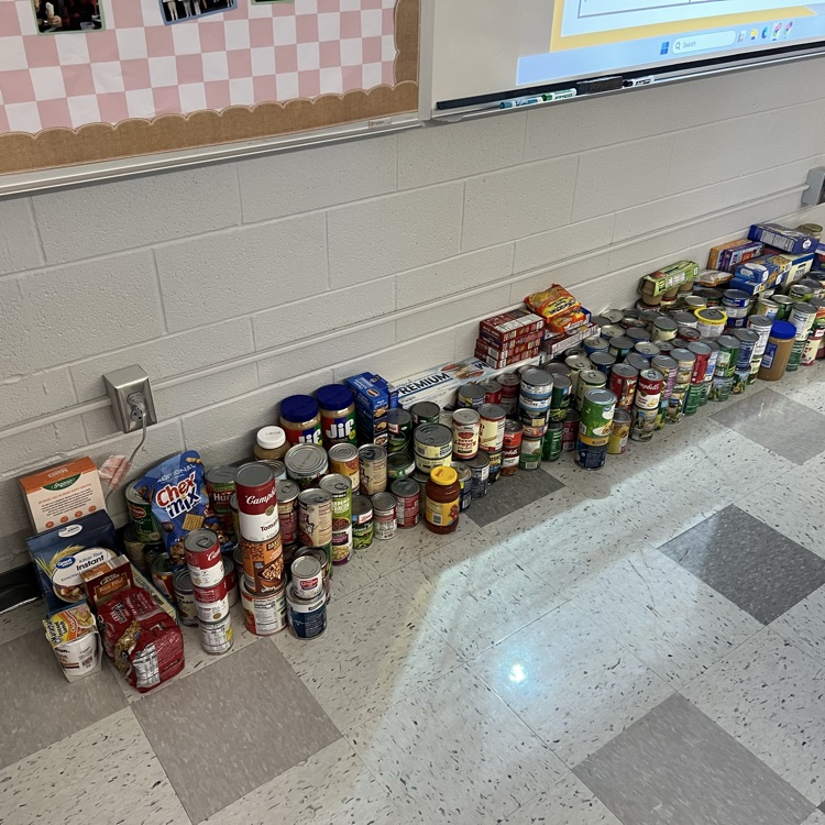 The Cyclone Thespian Troupe 8841 collected 329 canned goods for local organizations on Halloween doing trick or treat so kids can eat! #CyclonesGiveBack