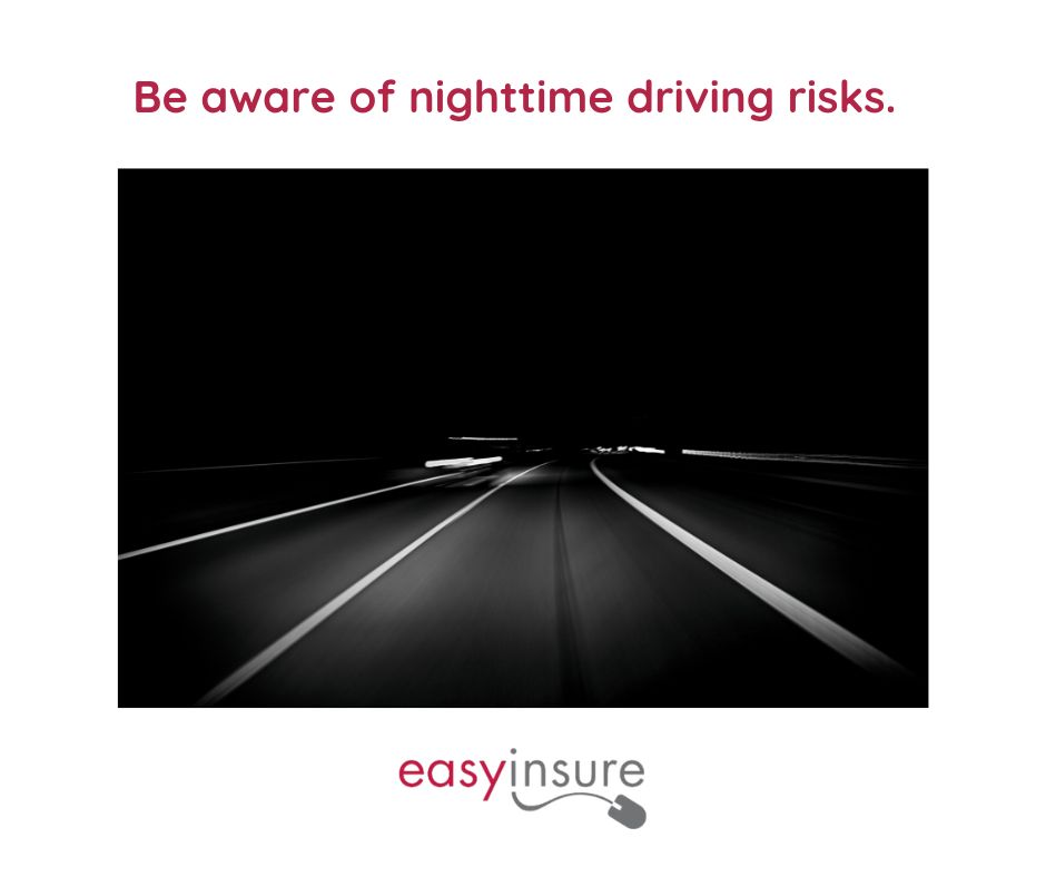 easyinsure_'s tweet image. As daylight hours shorten, we find ourselves driving in the dark, which means greater risks on the road. Reduced visibility, glare from oncoming headlights, and fatigue all make nighttime driving more challenging. #easyinsure #drivesafe