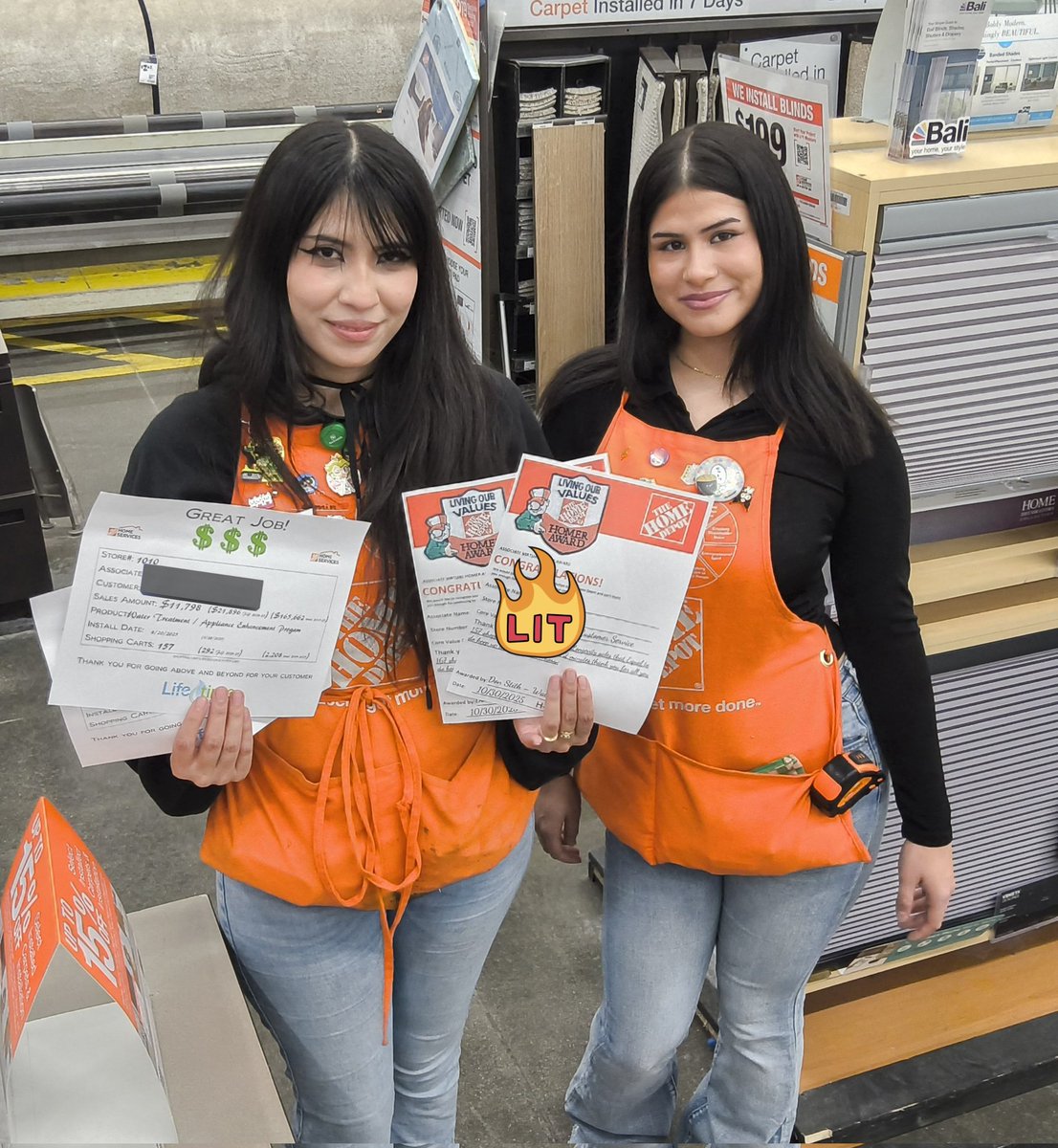 dstith76's tweet image. 📢 Marvelous job!!!! By Jazmin @homedepot 1010 or Driving @RainSoft Water Treatment Sales that equals 292 shopping carts pushed out in 2 mins 💰💵💰💵💰  Awesome Customer Service #TrendingOrange #Homerawards