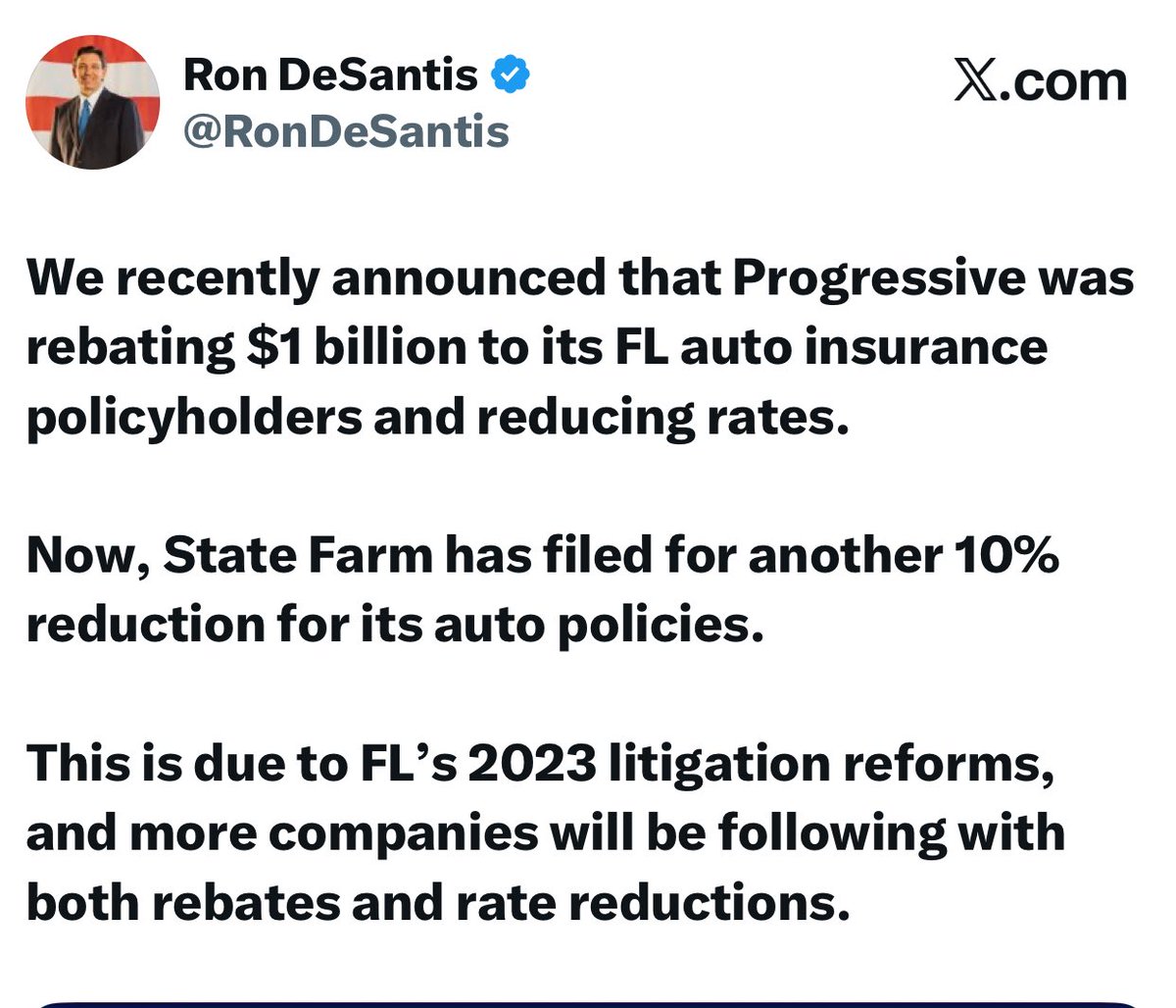 Dogfairy8429's tweet image. Did you know that the state of Georgia passed tort reform? Maybe we will see insurance premiums drop just like Florida is. Fingers crossed! #TortReform #GeorgiaLaw #InsuranceReform #Lawsuits #homeownersinsurance