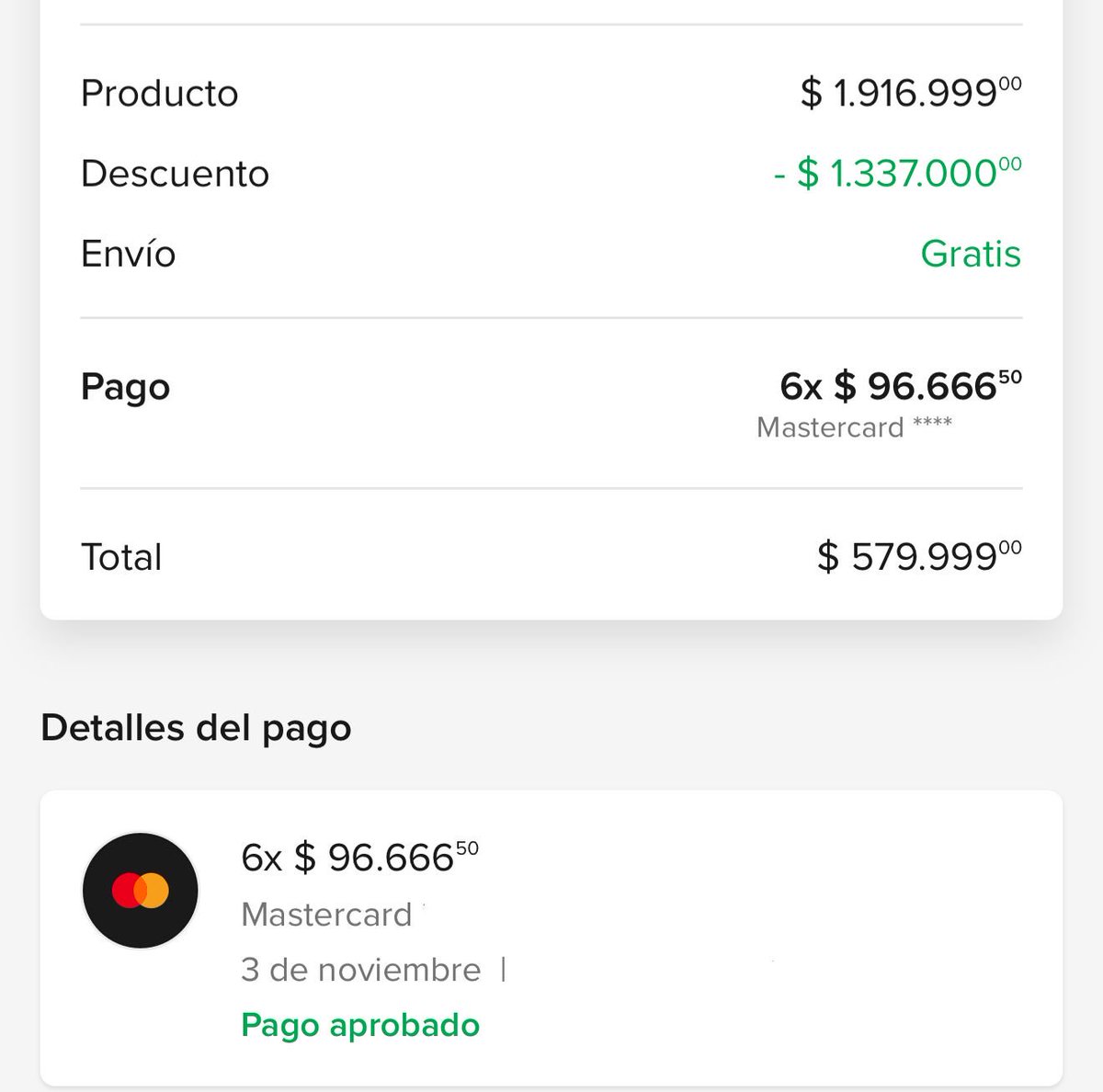RodrigoRobles13's tweet photo. @vmenditto La compré apenas mandaste la oferta x Telegram. Y con el tema de las cuotas, ML me ofreció en ese momento la tarjeta de ellos, vi que no tenía gastos de mantenimiento, comisión ni renovación así que le metí nomas. https://t.co/er2dK3uvRD