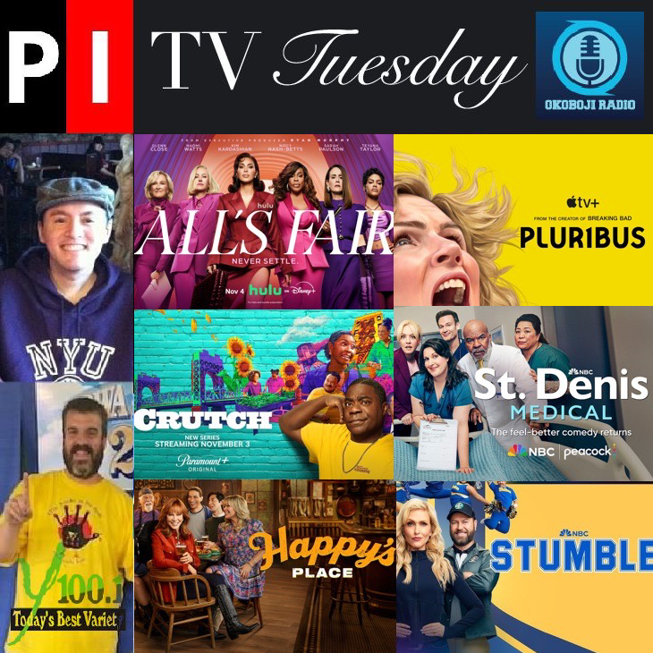 🚨🆕 I'm going on 📻 <a href="/Y100FM/">Y100</a> (KUYY) with <a href="/ScottNSports/">Scott Nolte </a> 𝐍𝐎𝐖 for 📺 #TVTuesday to discuss #AllsFair #Pluribus #Crutch #StDenisMedical #ThePaper #HappysPlace #Stumble

🎧 𝐋𝐈𝐒𝐓𝐄𝐍 𝐍𝐎𝐖 🔊

🗣“Play KUYY" or “Play Y100"

📱💻 radio.securenetsystems.net/cwa/index.cfm?…