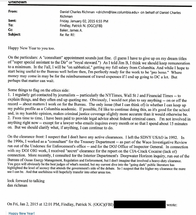 The documents posted as exhibits in the new filing by acting US Attorney Lindsey Halligan are a roadmap into how Jim Comey and his lackey Dan Richman used the official imprimatur to leak/pitch favorable storylines with content to compliant reporters--particularly Michael Schmidt