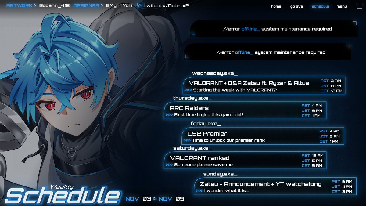 DubstxP's tweet photo. // Schedule for November 3rd - November 9th //
After taking a 2 day break, we are definitely back!
Community ▸ Tokitos
General ▸ #DubstePvt
Live ▸ #LIVEsteP
Art ▸ #DubstePNG
Memes ▸ #MemesteP
Clips ▸ #ClipsteP
Music ▸ #SingsteP
NSFW ▸ #DubstePonME https://t.co/yuqzjjb7tP